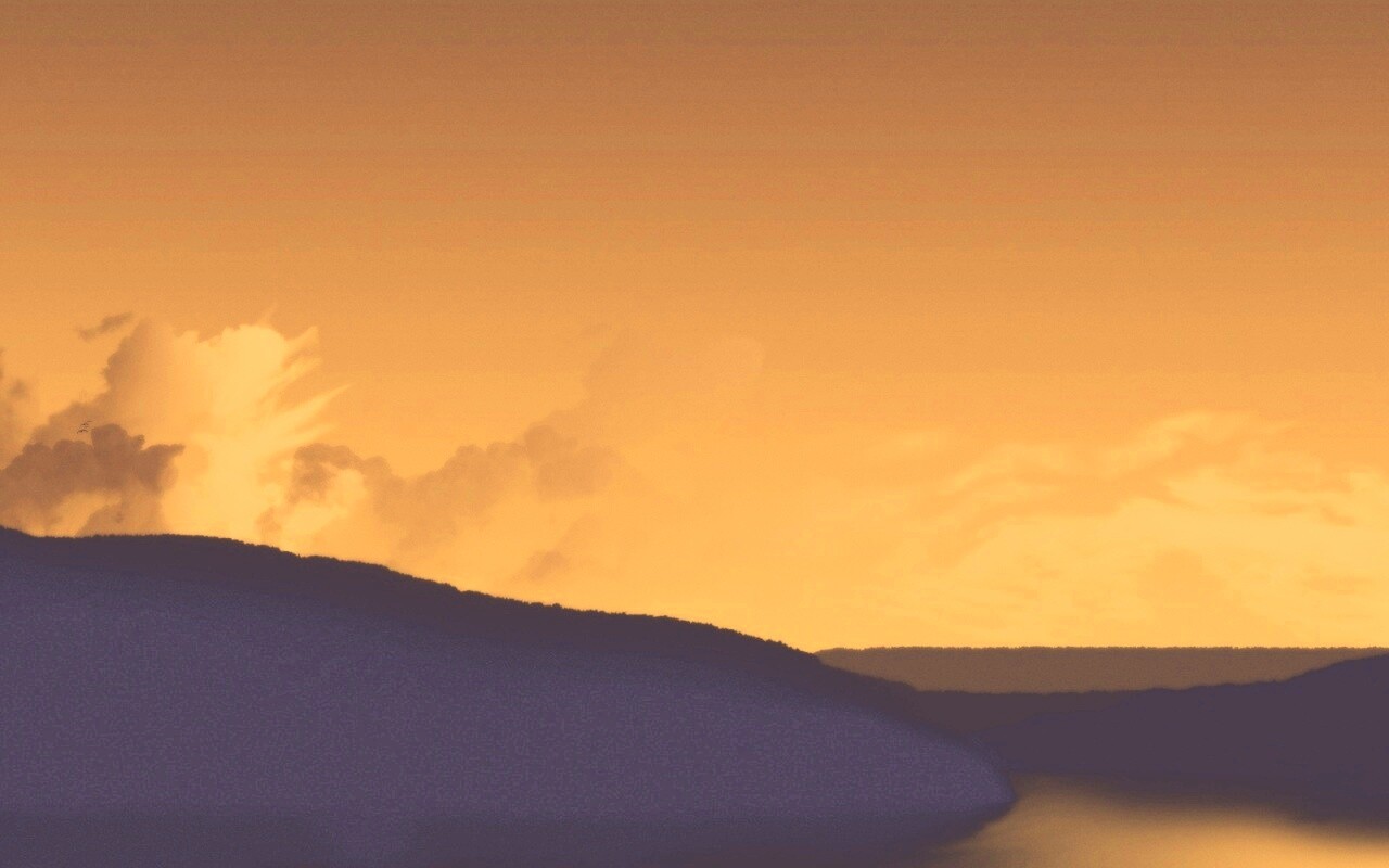 Желтое небо обои