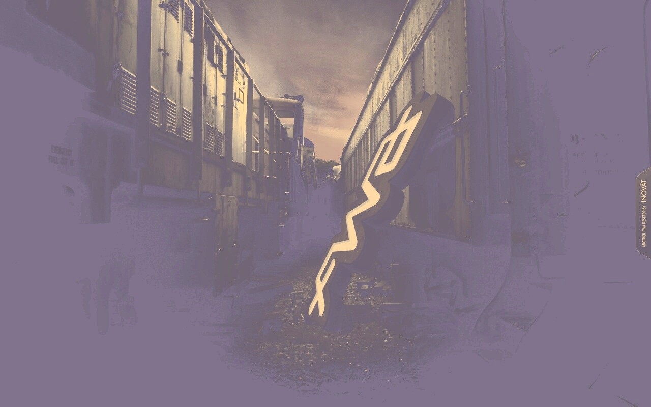 Упавшая вывеска обои