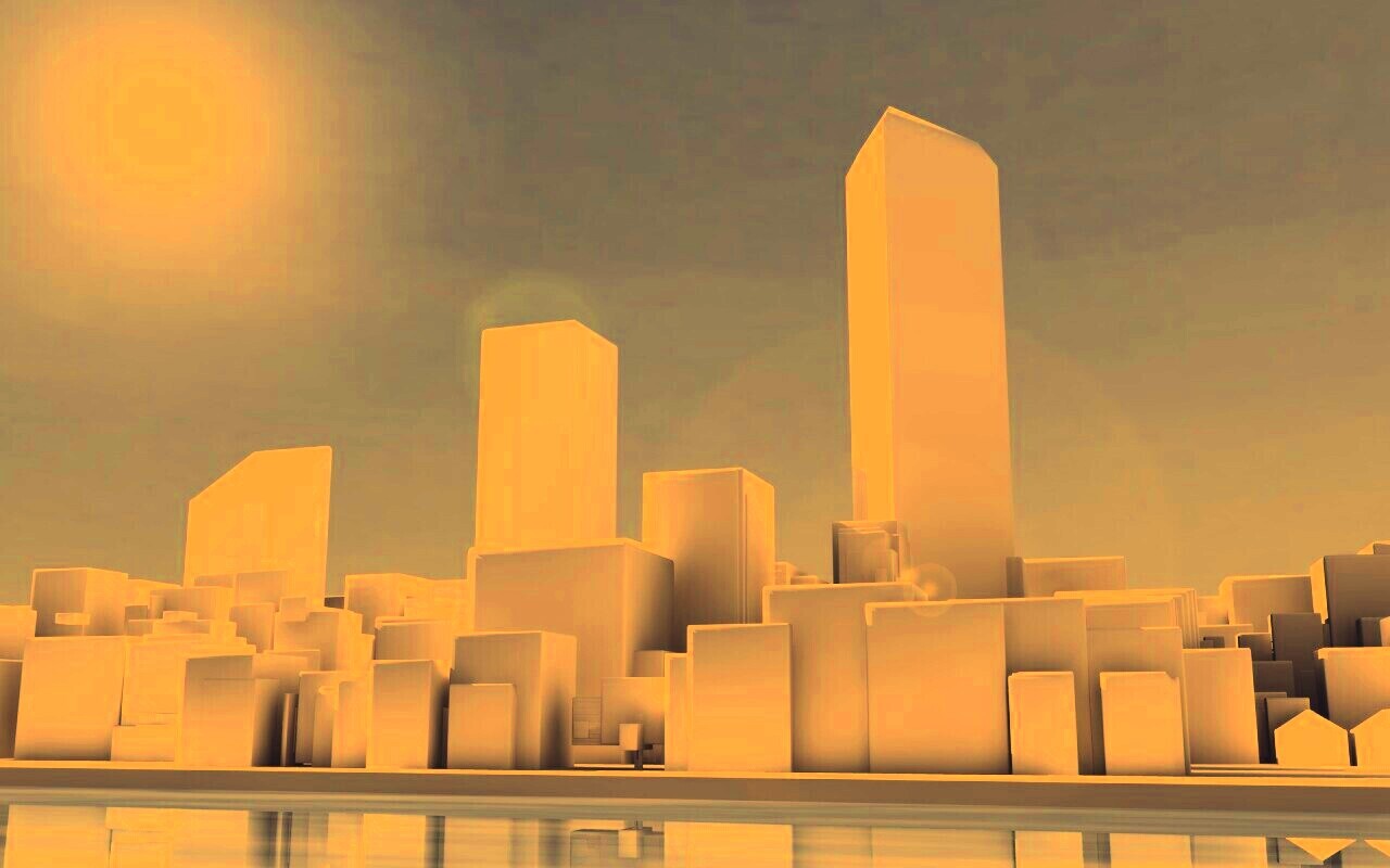 Картонный город обои