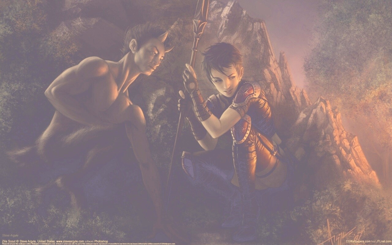 Девушка и сильван обои