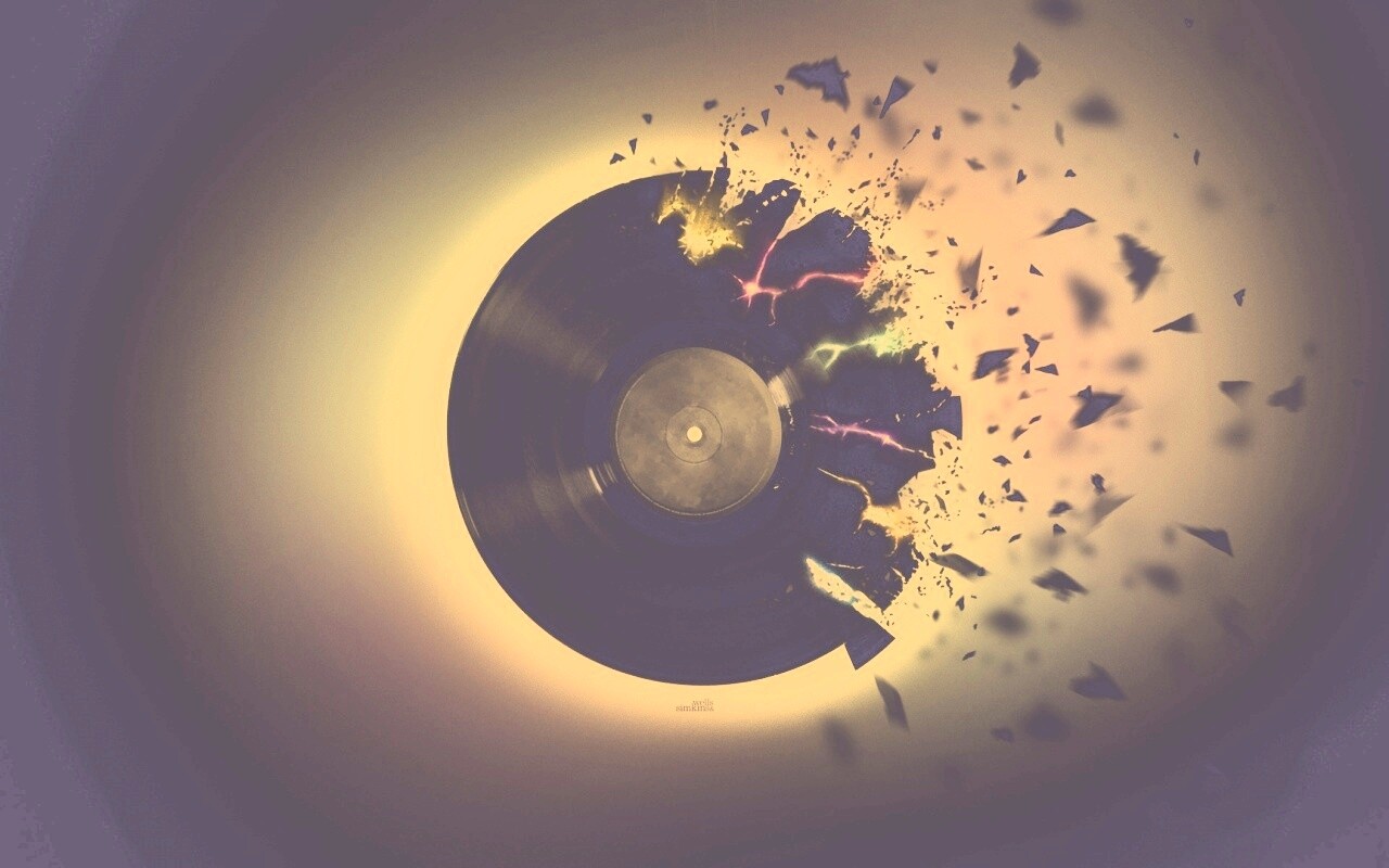 Разрывающийся винил обои