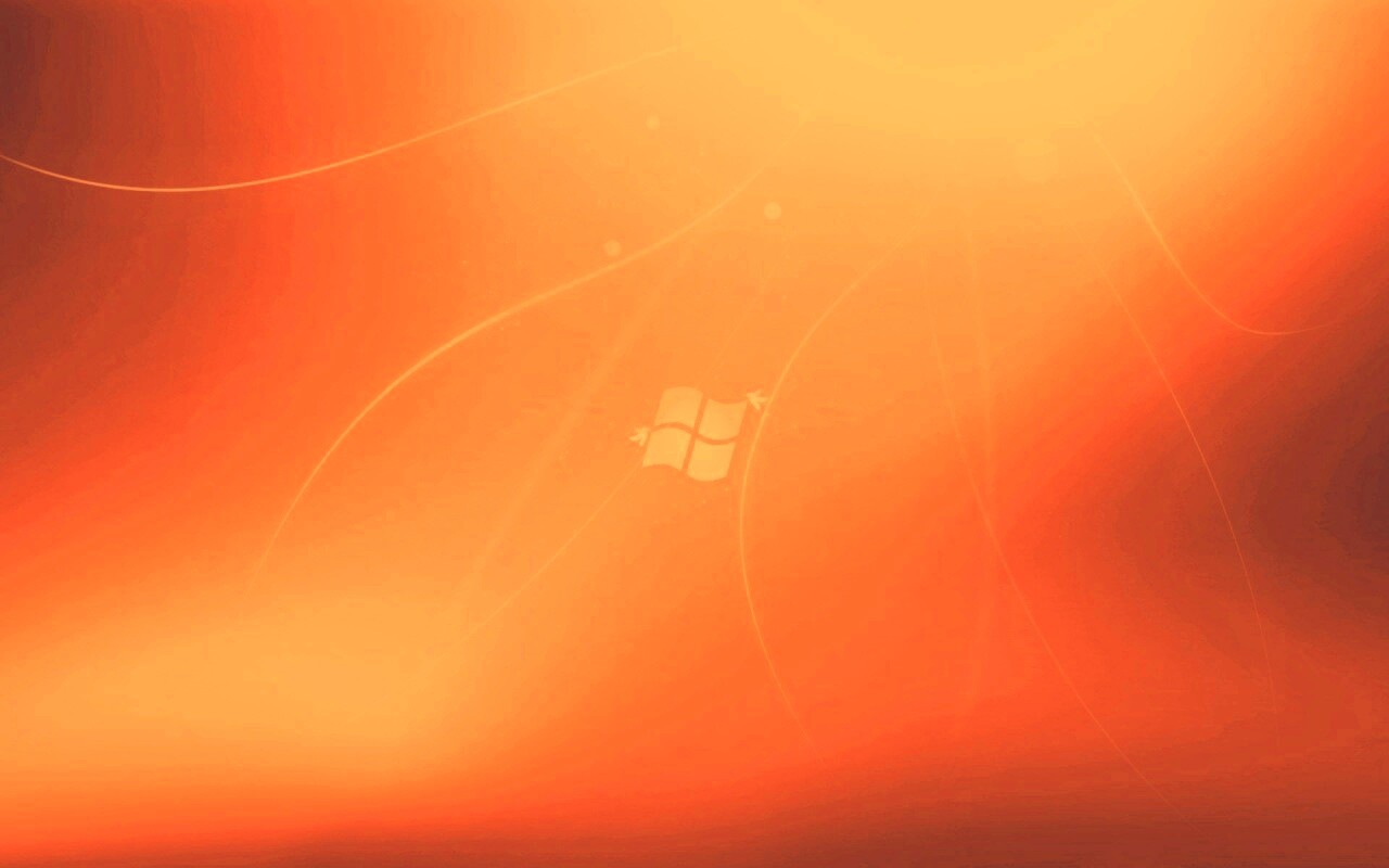 Оранжевый логотип Windows обои