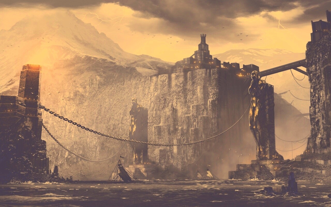 Концепт арт из Dragon Age 2 обои