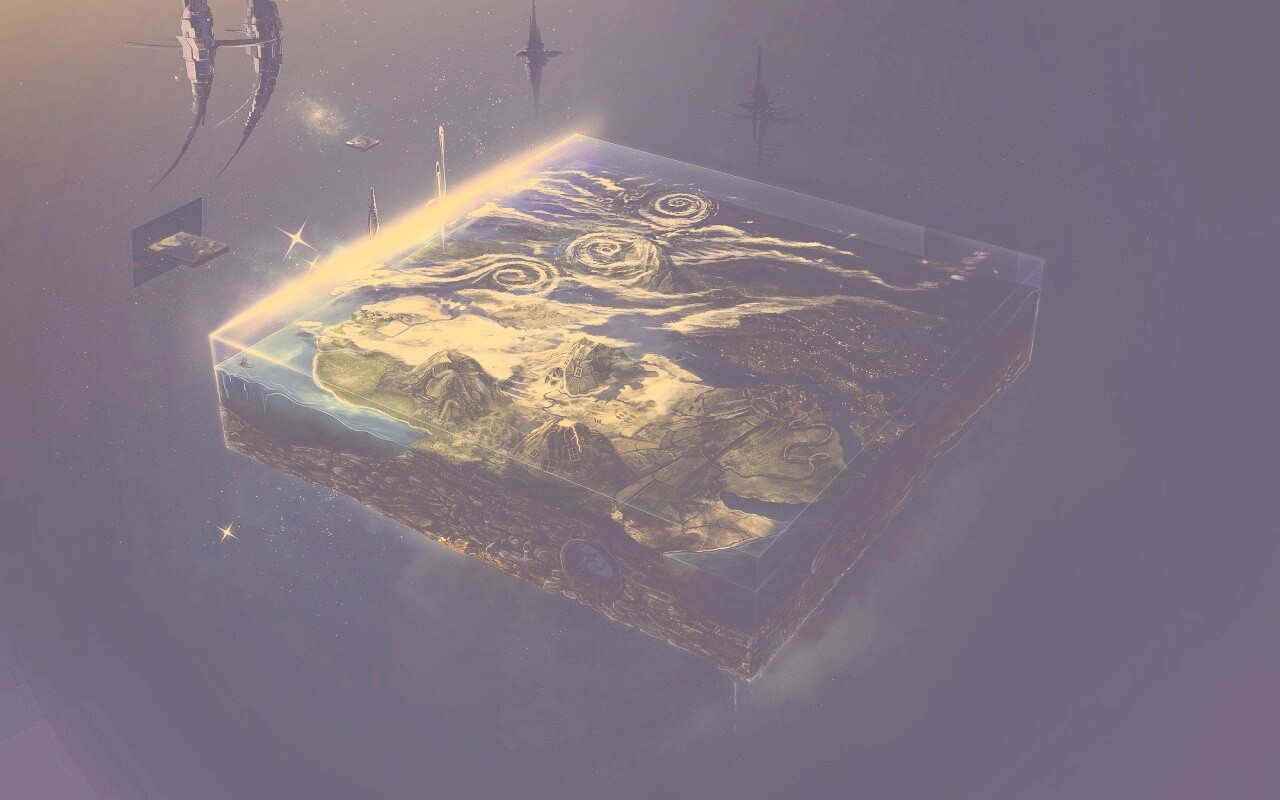 Плоский мир из Homeworld обои