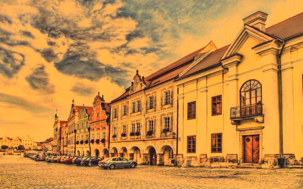 Домики в Чехии обои