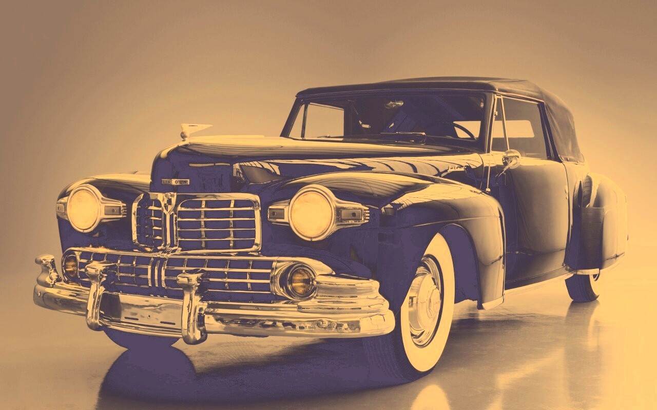 Черный ретро авто обои