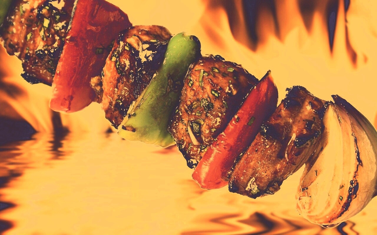 Сочный шашлычок обои