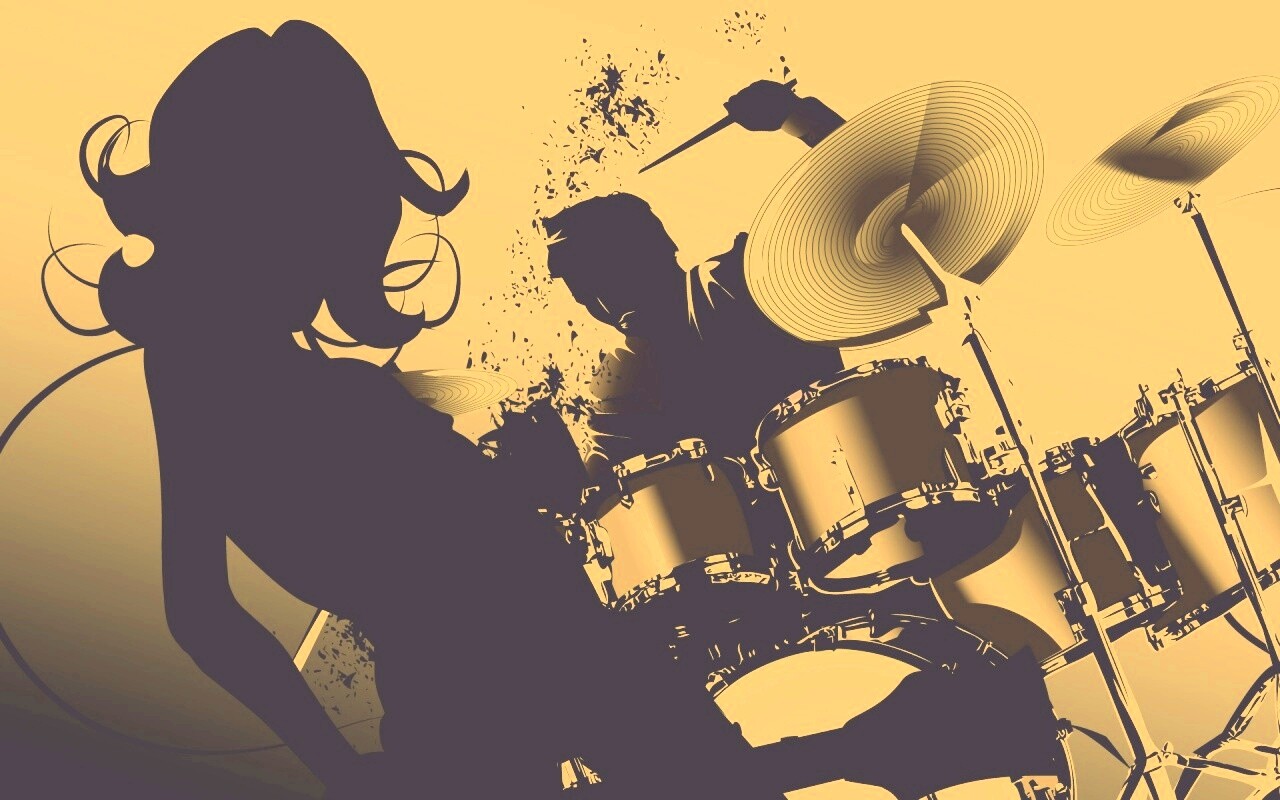 Барабанщик зажигает обои