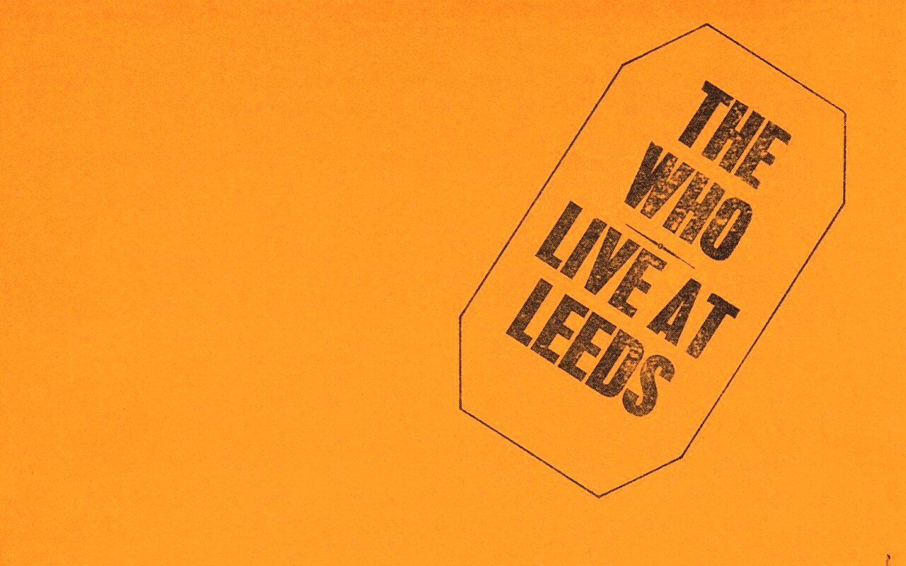 The who live at leeds обои