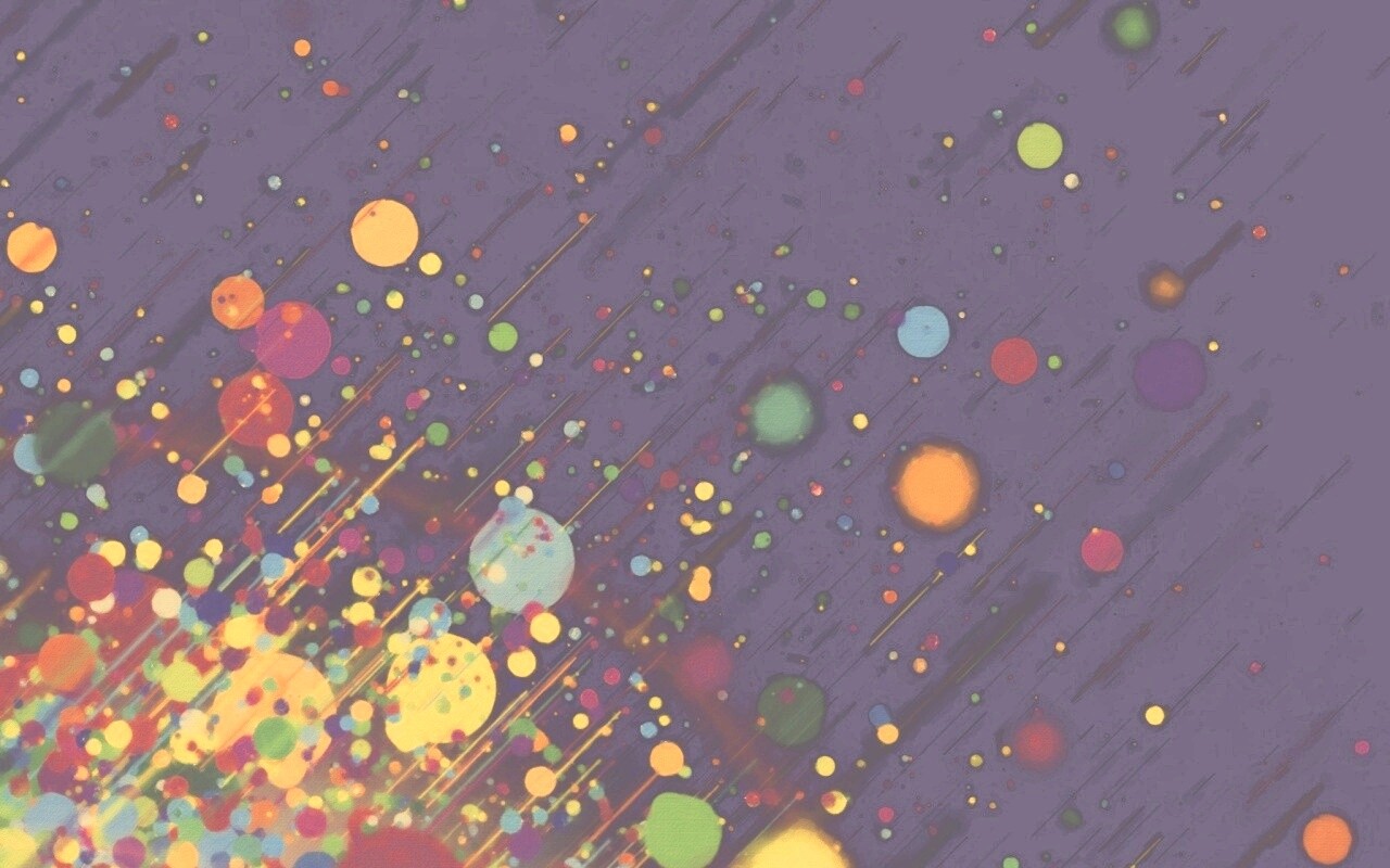 Полёт разноцветных кругов обои