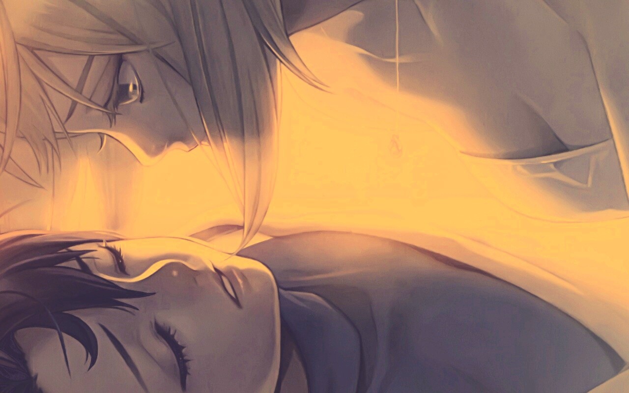 За секунду до поцелуя обои