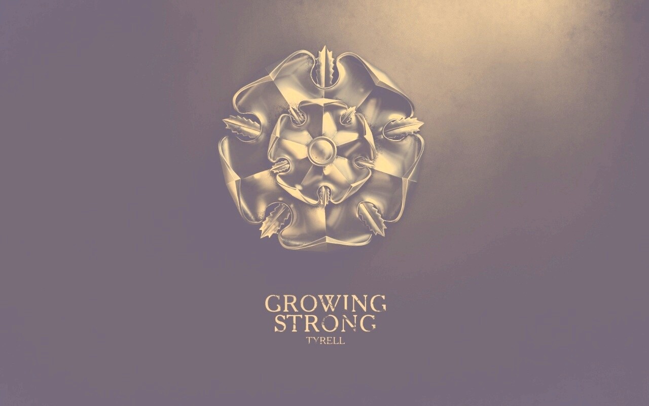 Металлический герб Тиреллов обои