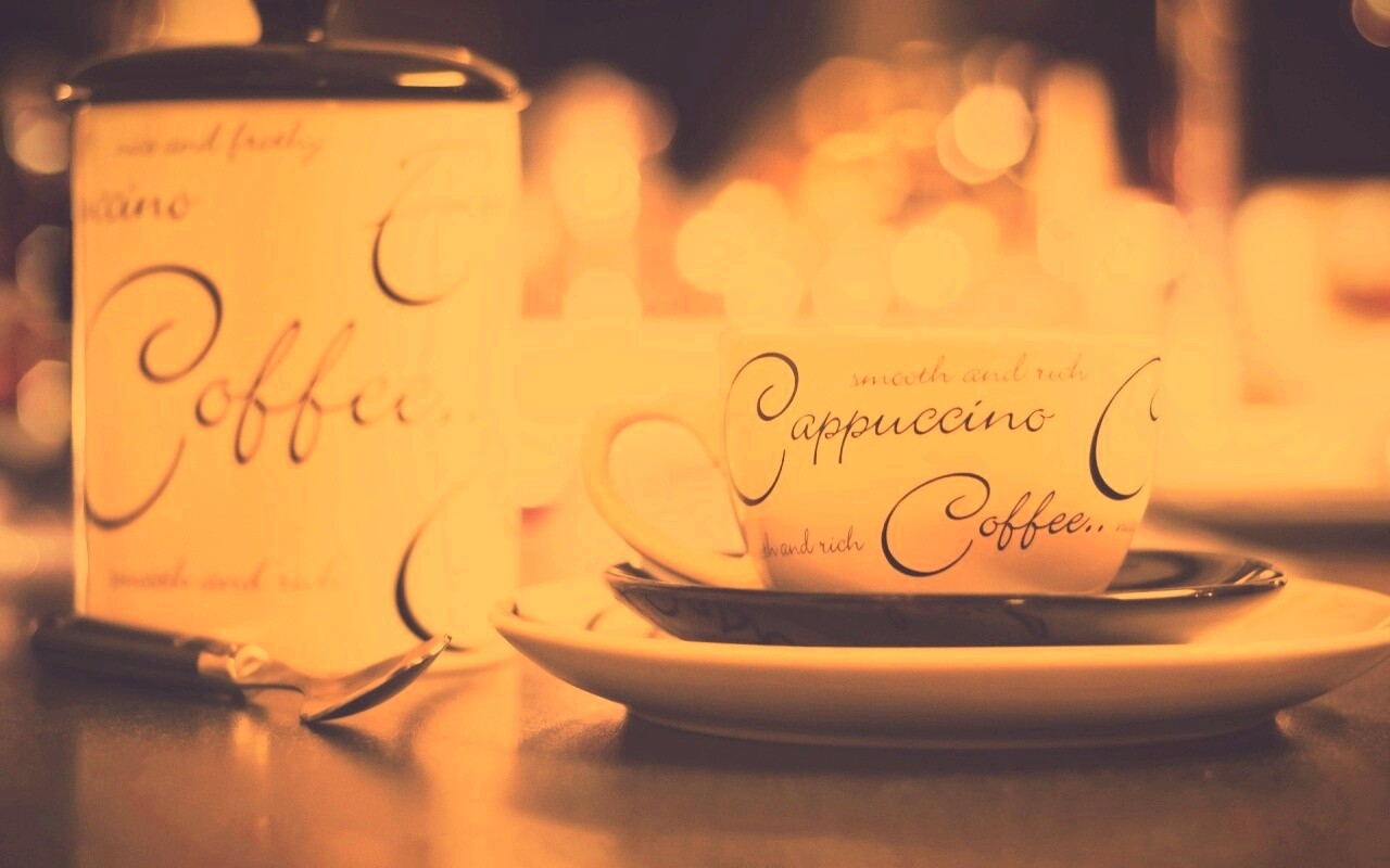 Чашечка капучино обои