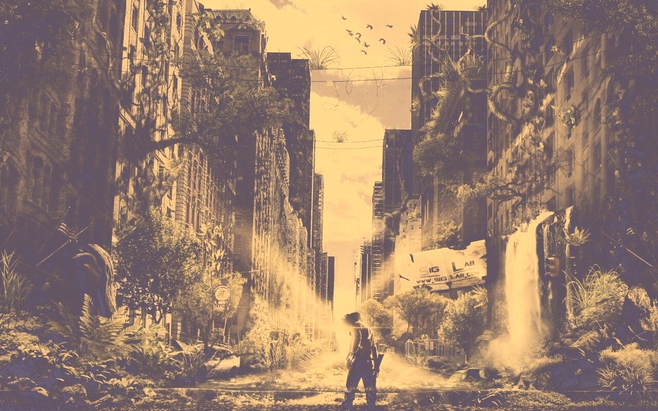 Постапокалиптический мир обои