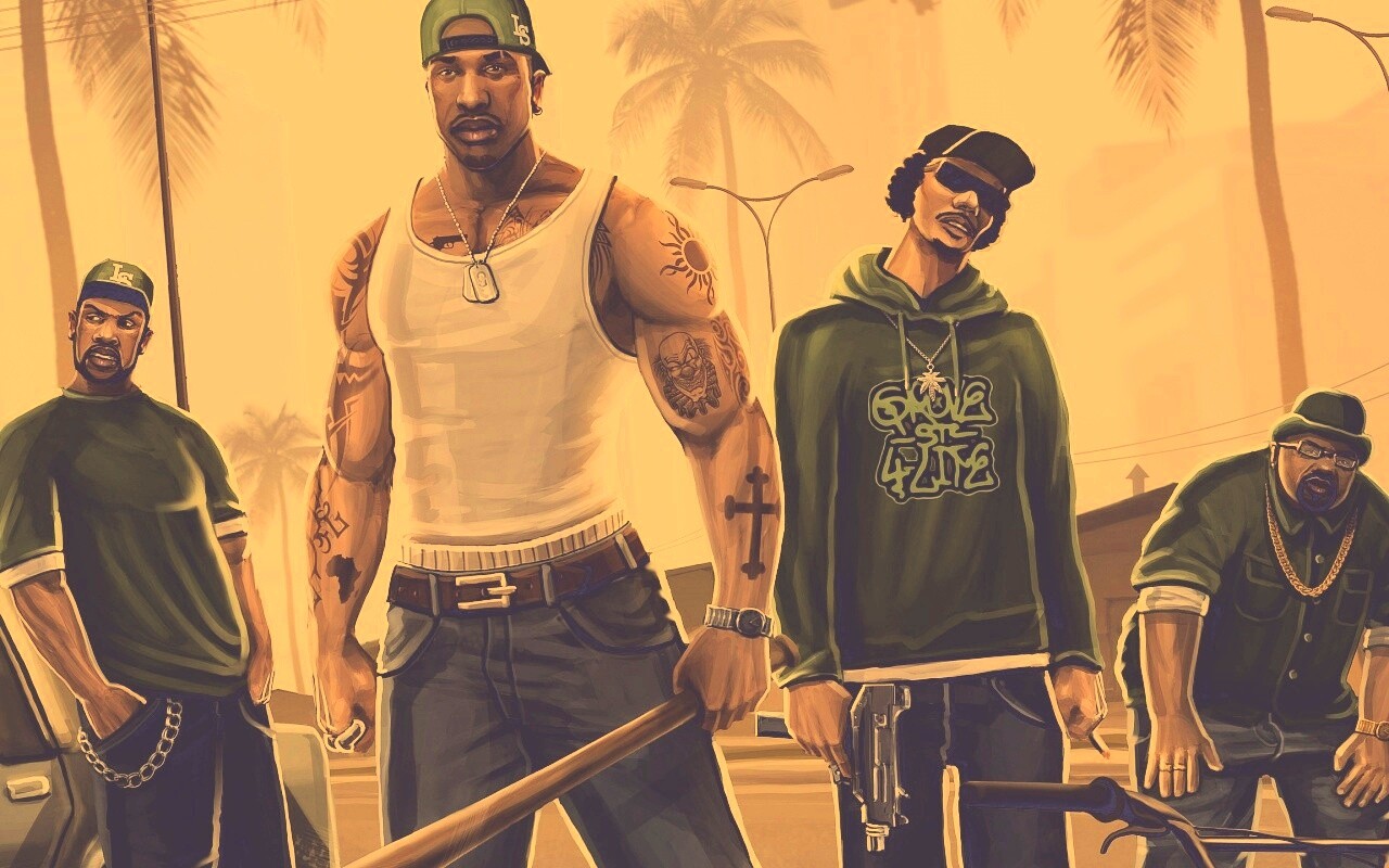 Герои с Грув стрит обои