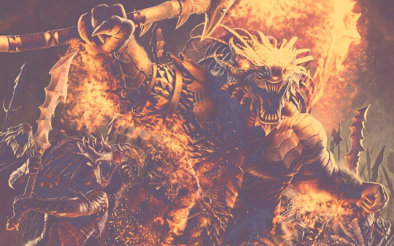 Dragonborn Barbarian обои