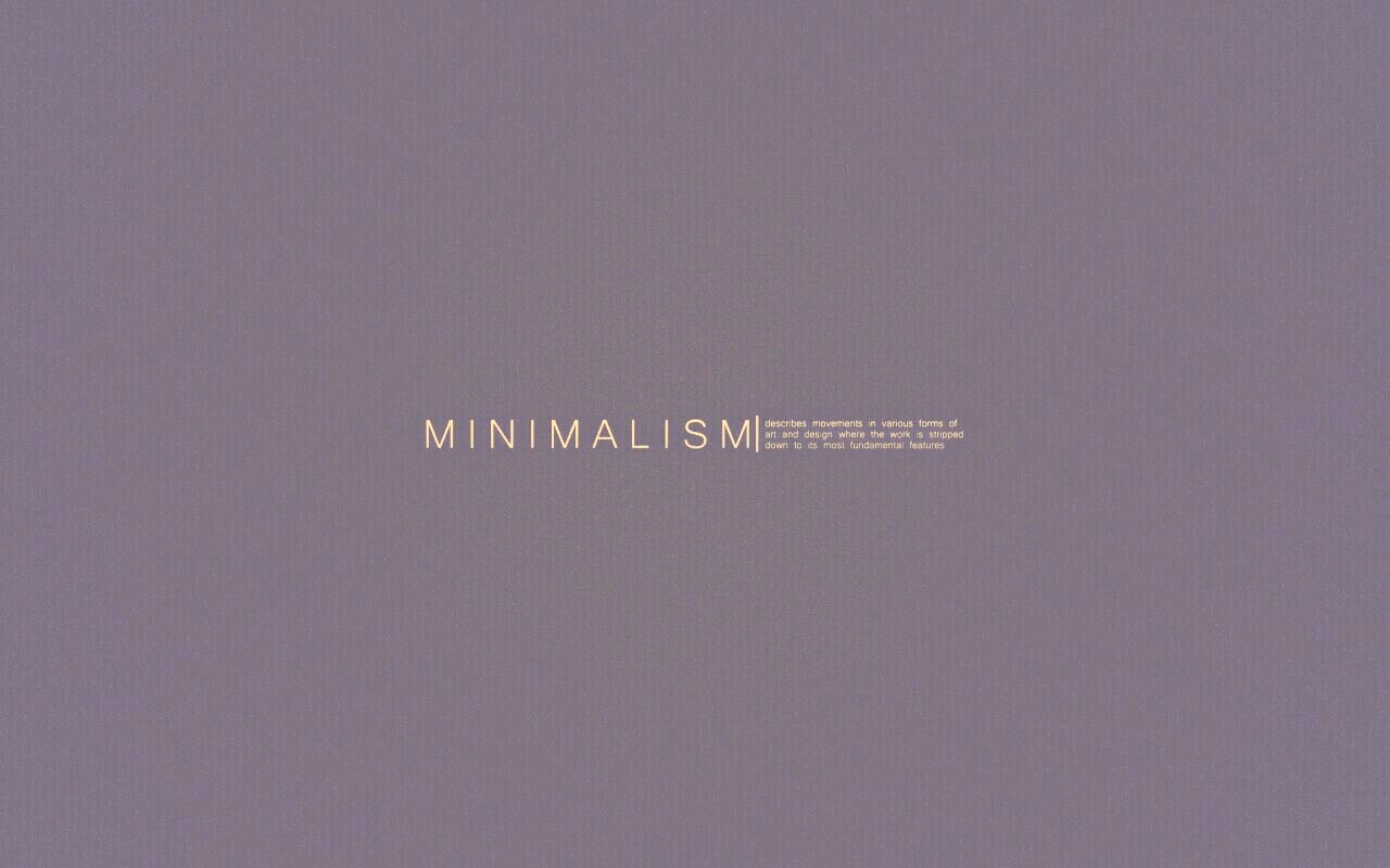Минимализм обои