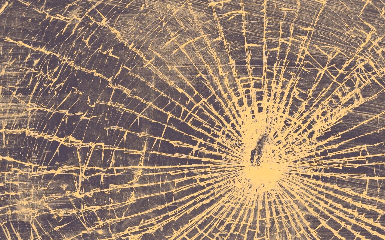 Разбитое стекло, текстура обои