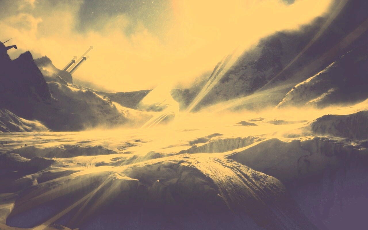 Туманные горы обои