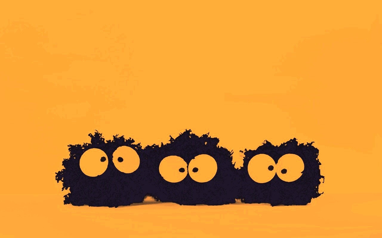 Кляксы с глазами обои