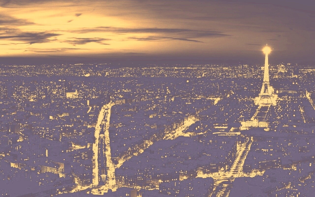 Ночной париж обои