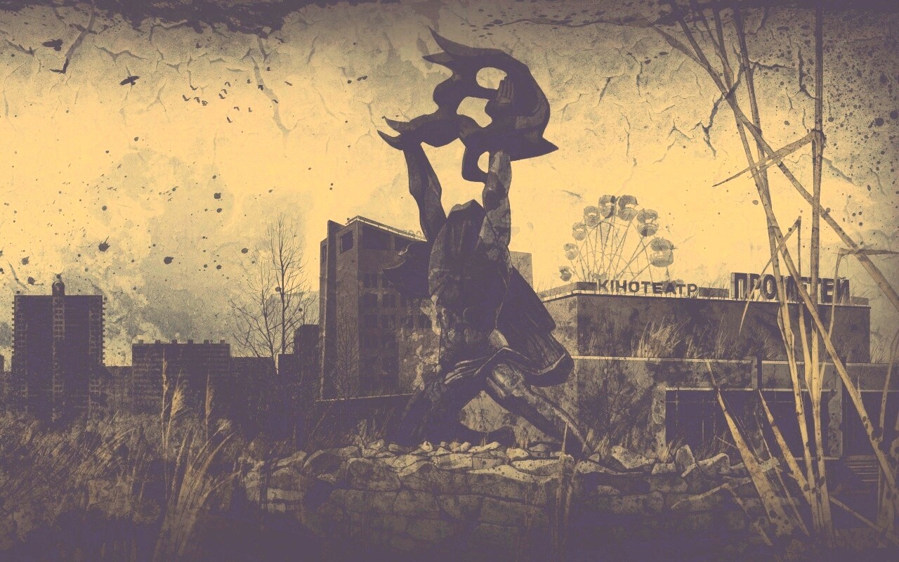 Памятник в Припяти обои