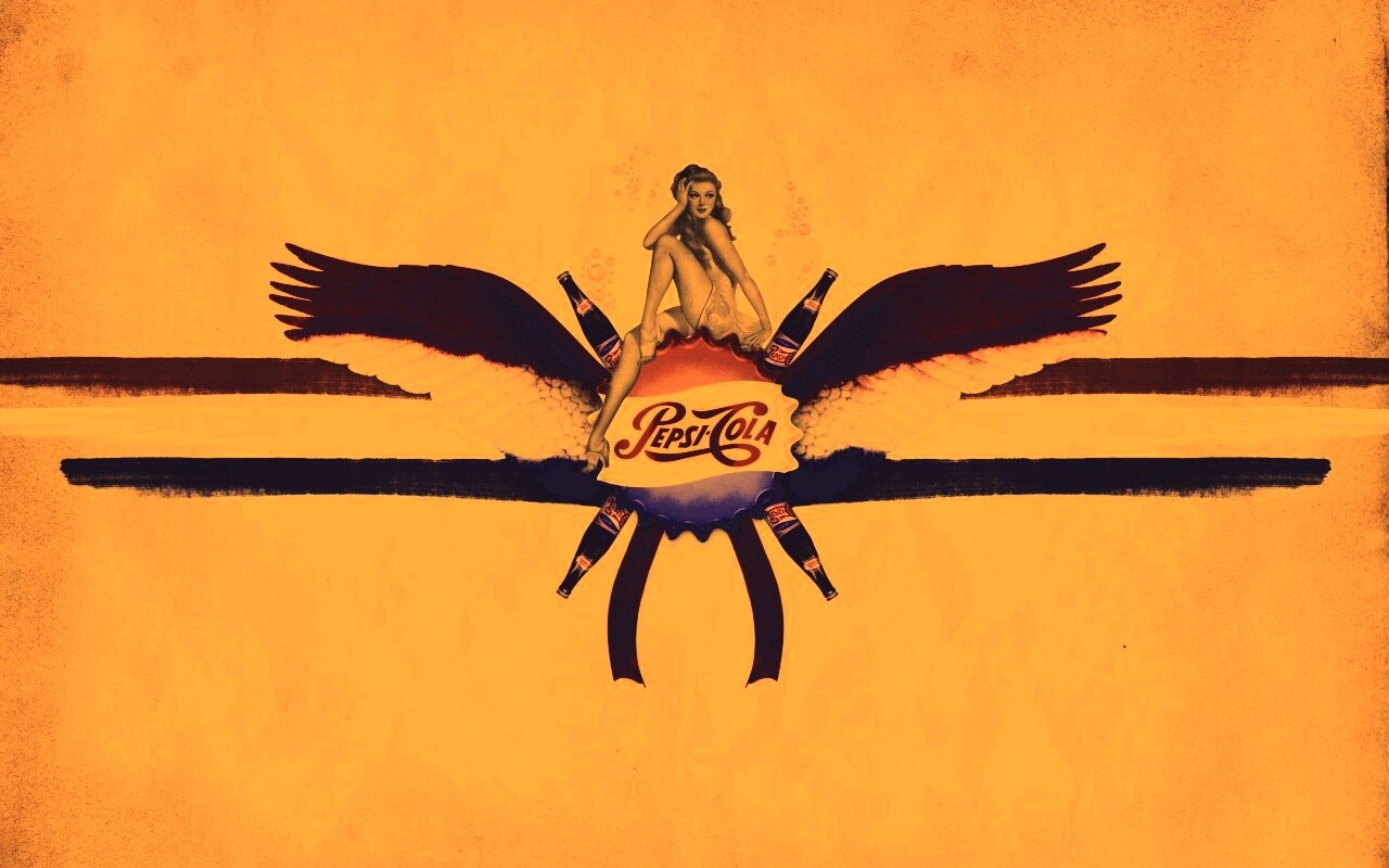 Пепси-Кола в стиле ретро обои
