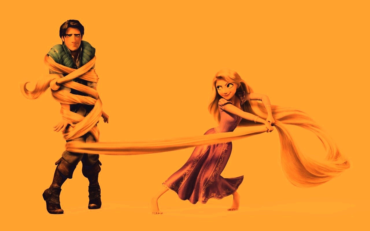 Рапунцель и пойманный Флин обои