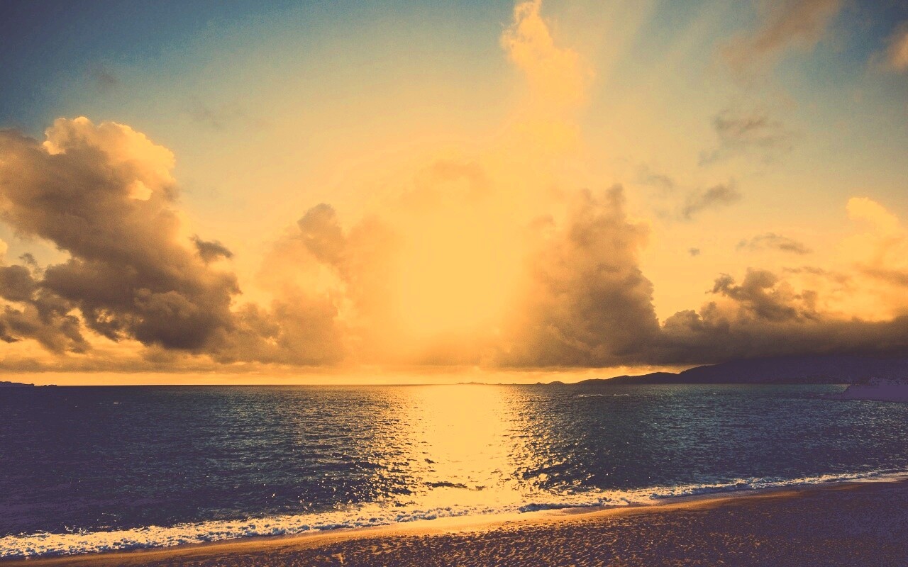Солнечный пляж обои