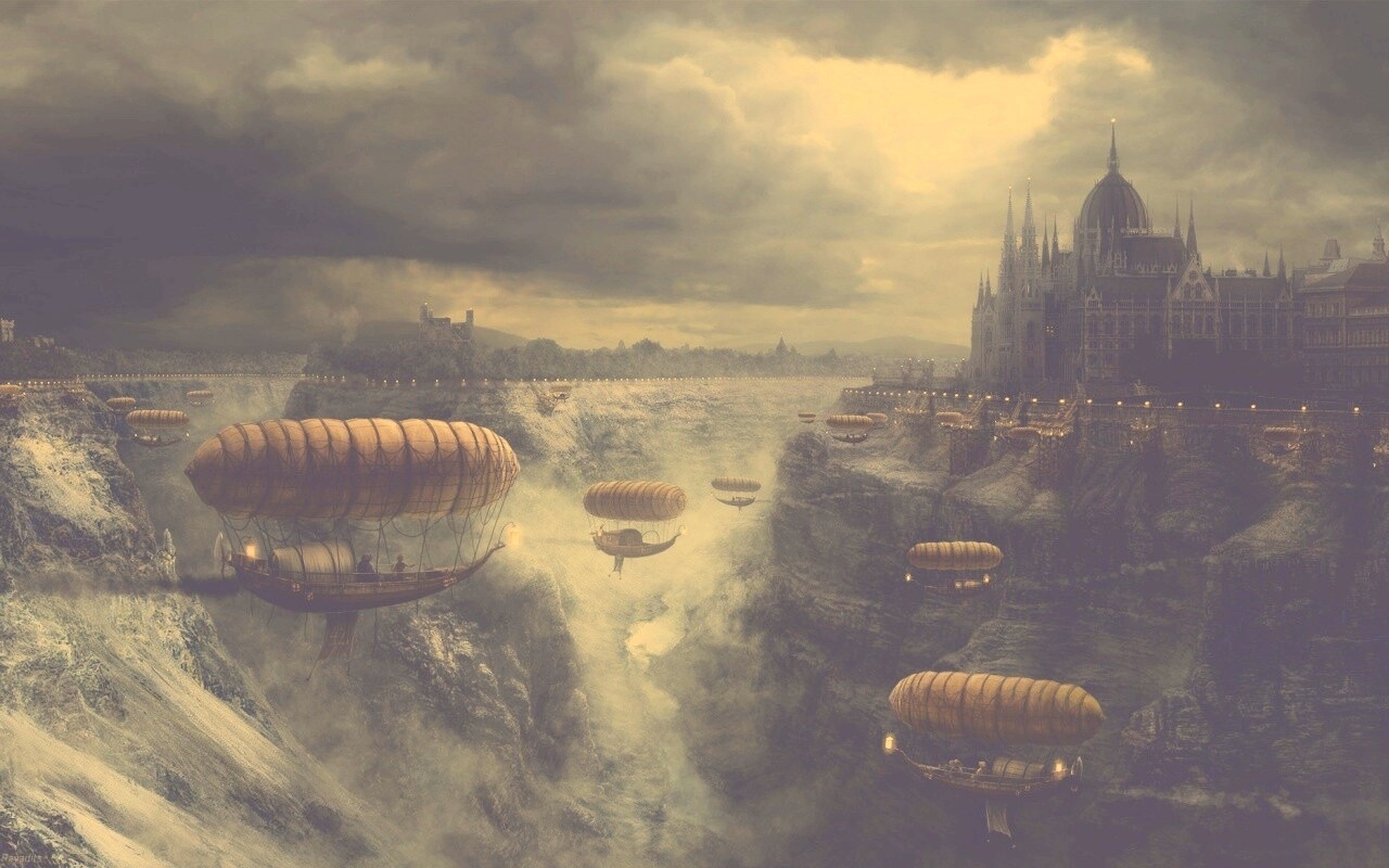 Фентезийный Будапешт обои