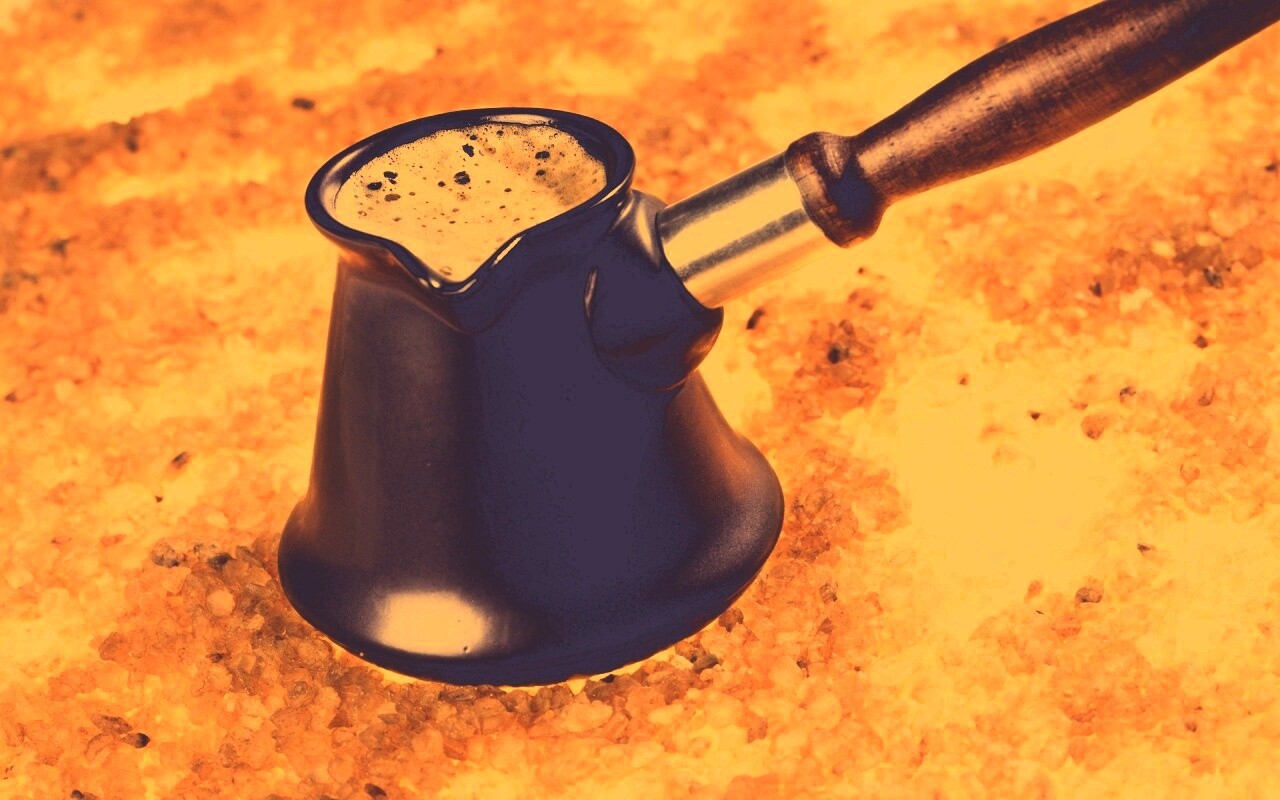 Кофе на углях обои