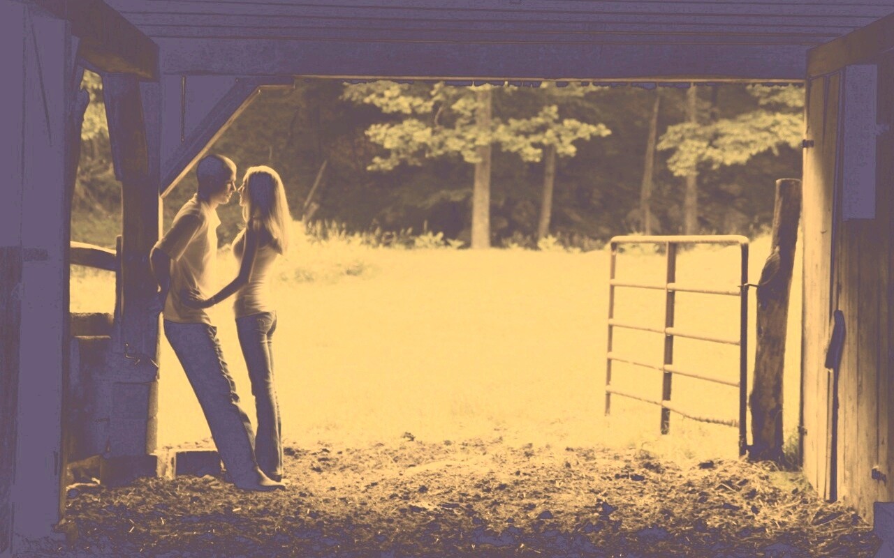 Любовь на природе обои