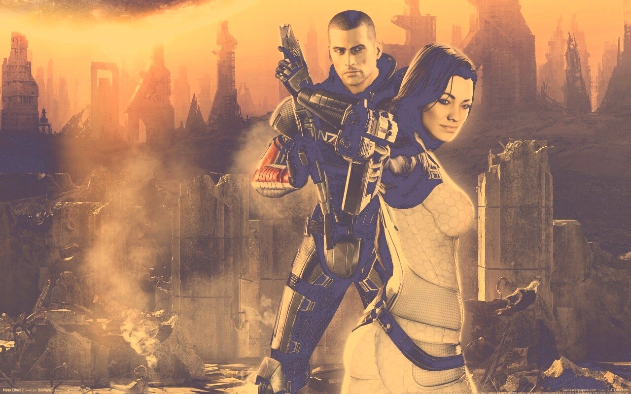 Шепард и Миранда обои