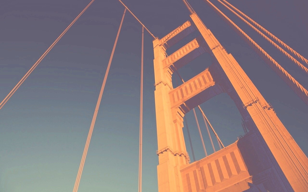 Опора моста Золотые Ворота обои