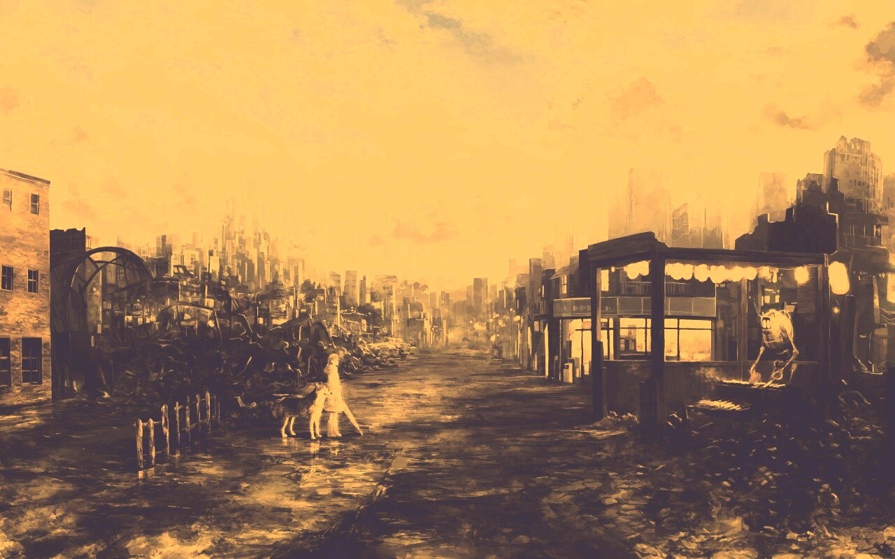 Девушка с собакой обои