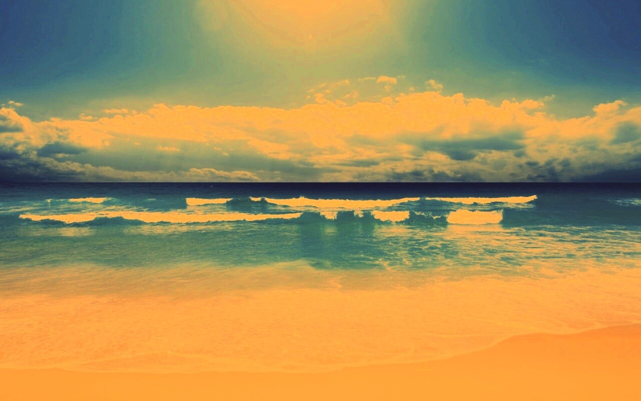 Потрясающий вид на морской пляж обои