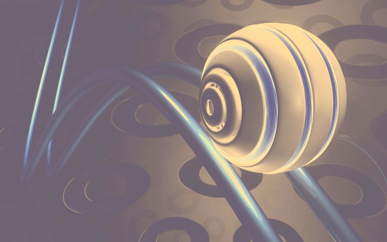 Шарик на рельсах американских горок обои