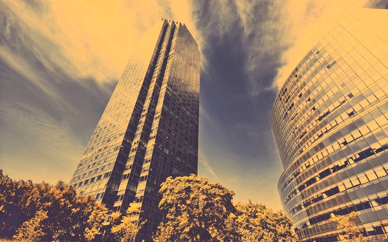 Осязательный Нью-Йорк с большими домами обои