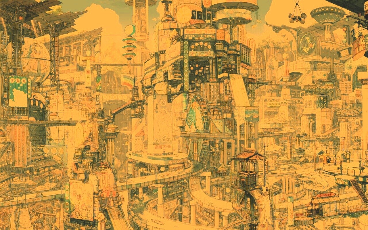 Город будущего обои