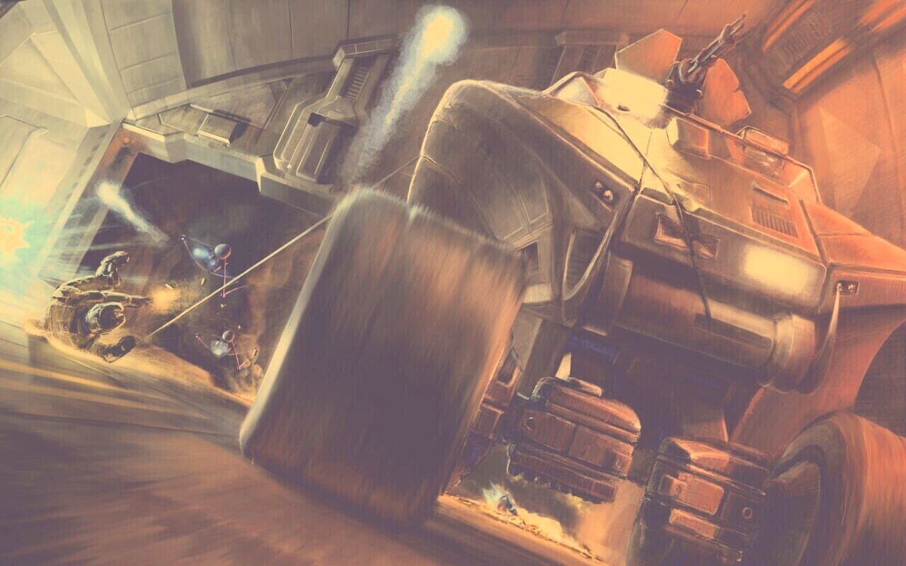 Погоня в Halo обои