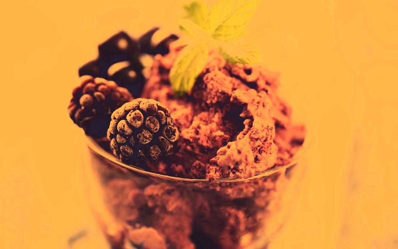 Ягодное мороженное обои