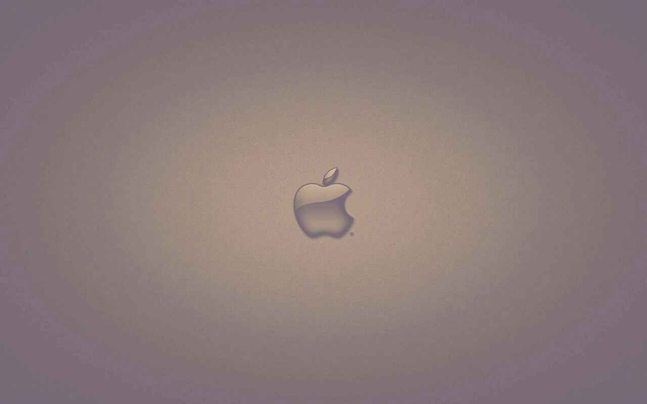 Логотип apple в стекле обои