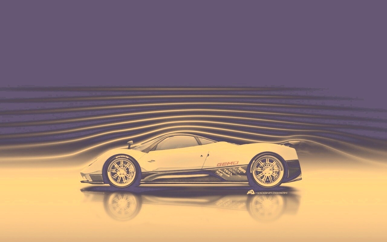 Аэродинамика Pagani Zonda обои