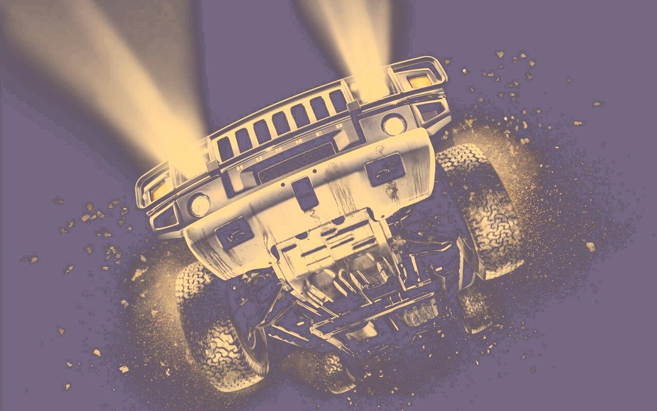 Хаммер в полете обои