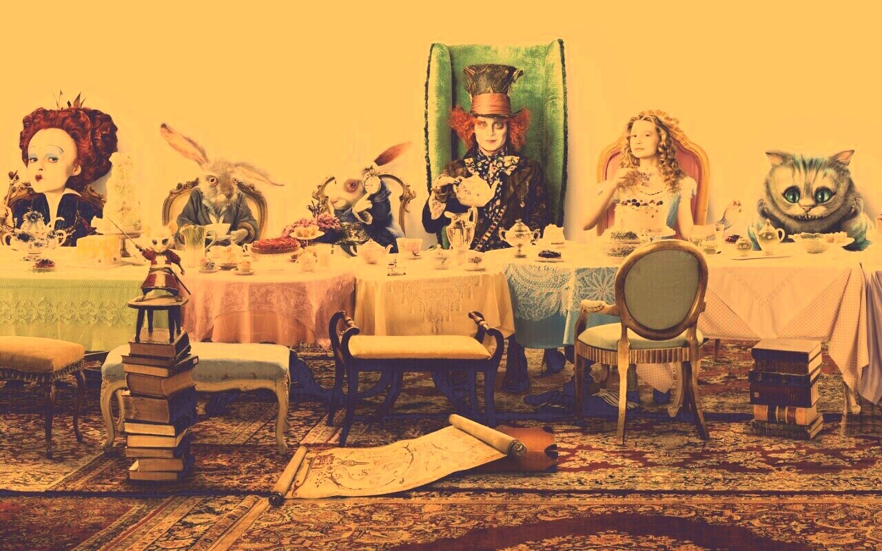 Чай в стране чудес обои