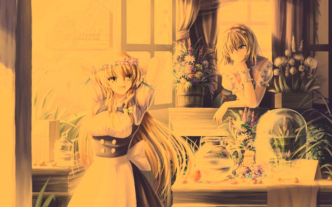 Анимешное утро обои