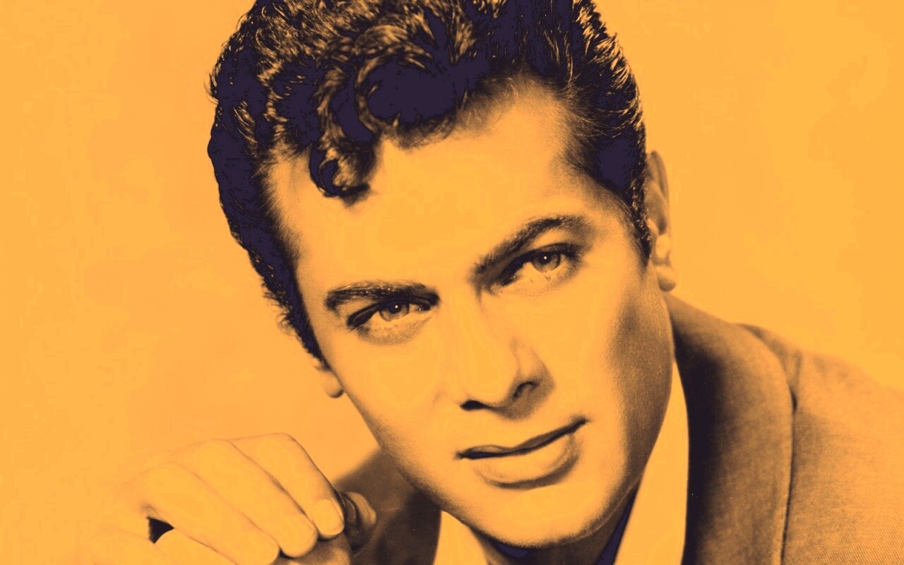 Чёрно белое фото Тони Кёртиса обои