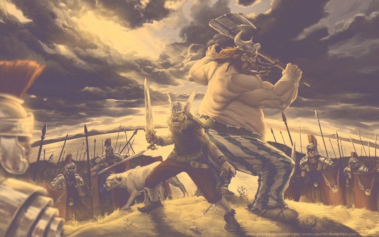 Астерикс и Обеликс по взрослому обои