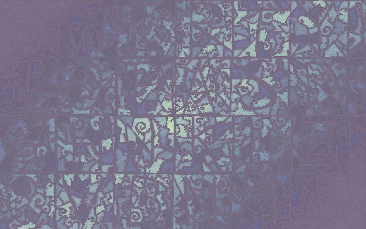 Витражные буквы обои