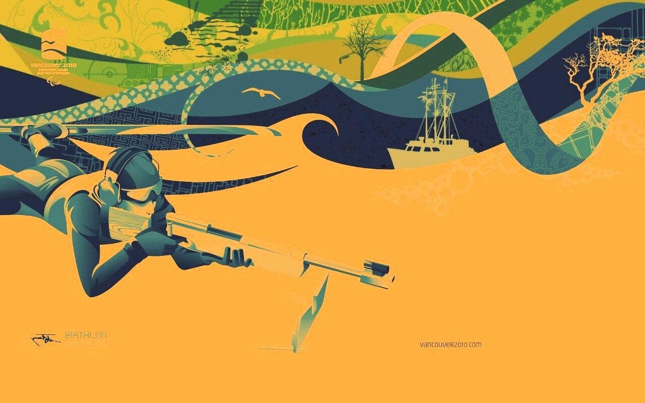 Олимпиада в Ванкувере 2010: Биатлон обои